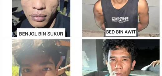 Empat Pelaku Curanmor Ditangkap Setelah Tinggalkan Motor di Kebun Sawit
