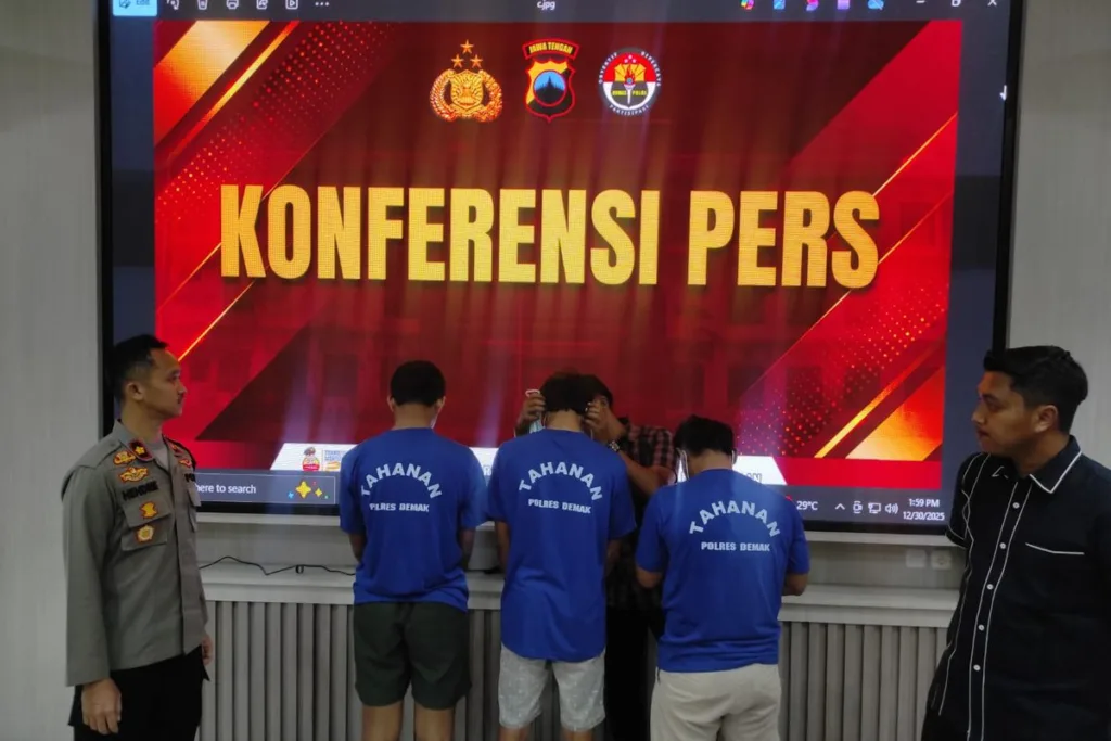 Polres Demak Amankan Tiga Terduga Pelaku Pengeroyokan Anggota PSNU