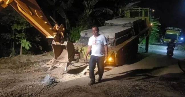 Hadapi Lonjakan Lalu Lintas Nataru, Tanjab Timur Perkuat Penanganan Jalan