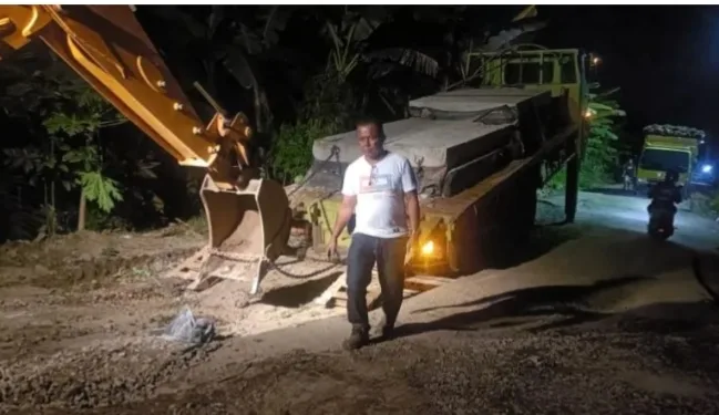 Hadapi Lonjakan Lalu Lintas Nataru, Tanjab Timur Perkuat Penanganan Jalan