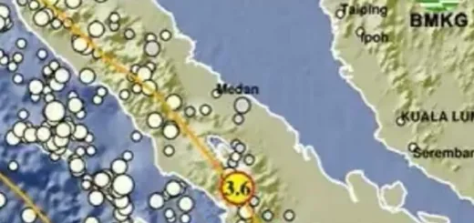 Gempa Magnitudo 3,6 Guncang Tapanuli Utara