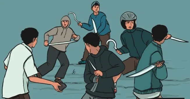 105 Orang Ditangkap dalam Tawuran Jakarta, Senjata Tajam Disita