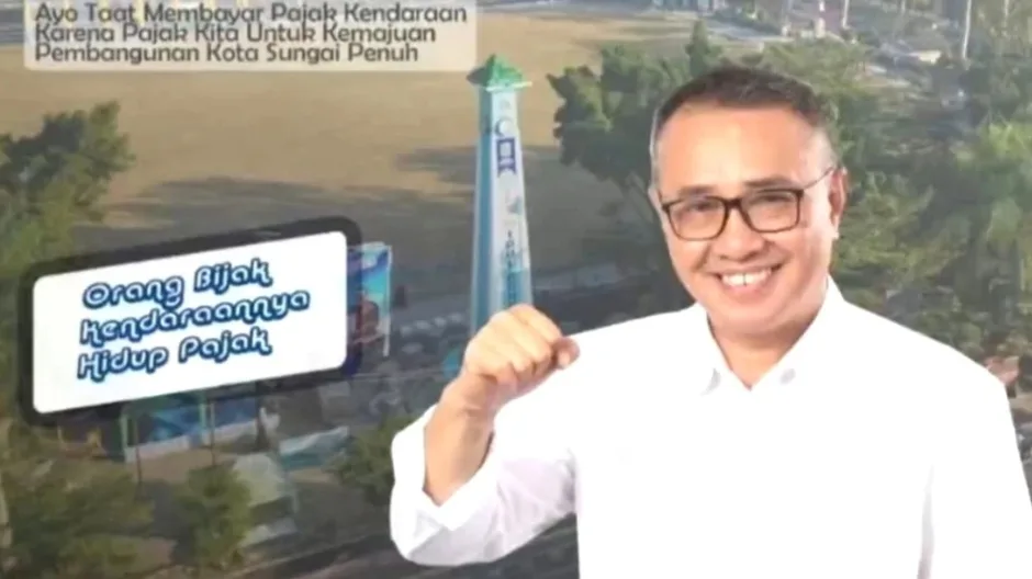 Walikota Sungai Penuh, Alfin, S.H: Bayar Pajak Kendaraan Lebih Awal, Cara Nyata Bangun Sungai Penuh. (Foto: Diskominfosta Kota Sungai Penuh)