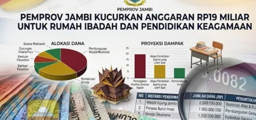 Pemprov Jambi Kucurkan Anggaran Rp19 Miliar,untuk Rumah Ibadah dan Pendidikan Keagamaan