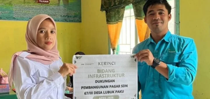 Sekolah Lebih Aman, Belajar Lebih Nyaman,Kontribusi PT. KMH di SDN Lubuk Paku
