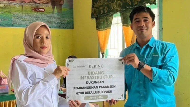 Sekolah Lebih Aman, Belajar Lebih Nyaman,Kontribusi PT. KMH di SDN Lubuk Paku