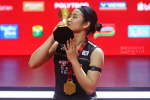 Cium Trofi di Istora, An Se Young Sempurna Kalahkan Yamaguchi