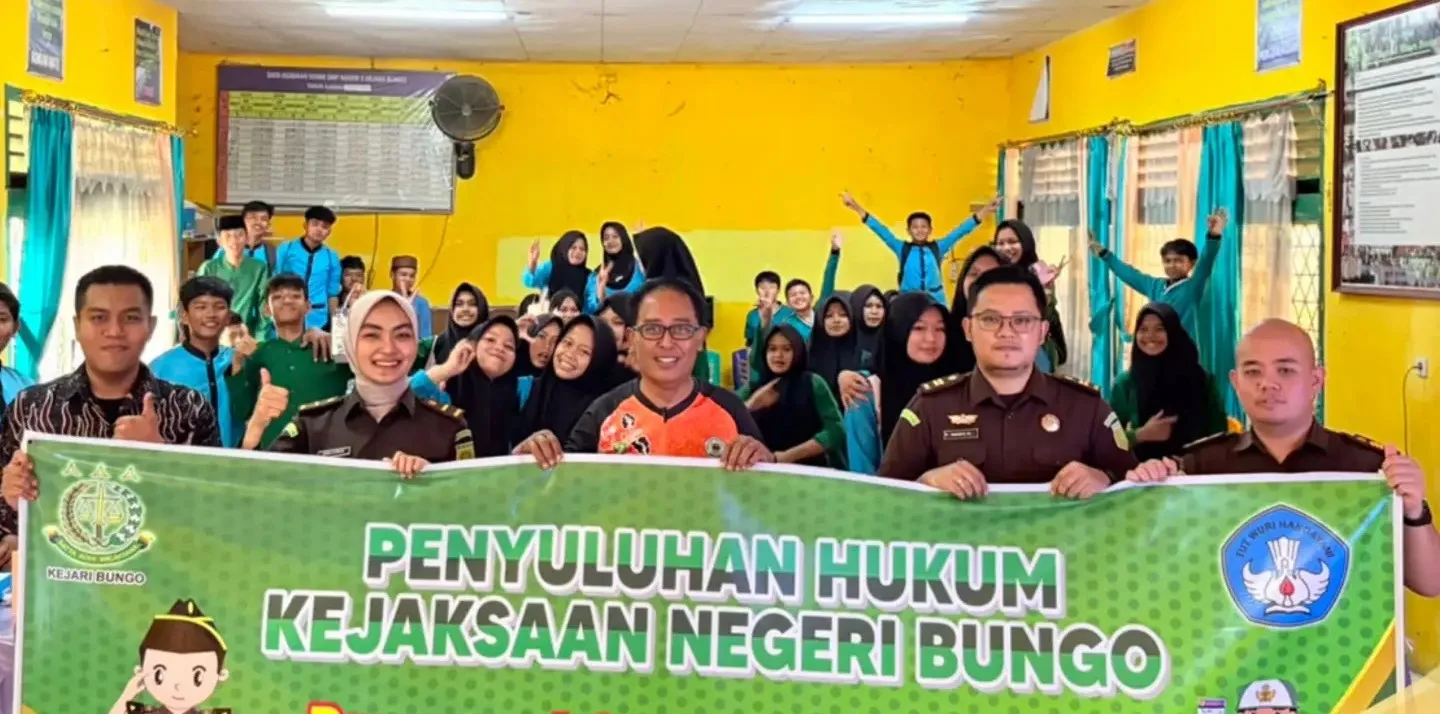Pelajar SMPN 3 Bungo Antusias Ikuti Penyuluhan Hukum Jaksa Masuk Sekolah