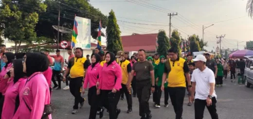 Sekda Alpian Hadiri Car Free Day Hari Bhayangkara ke-80, Kebersamaan Warga dan Polri