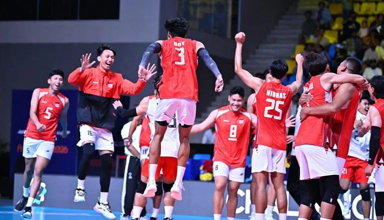 Timnas Voli Indonesia Bikin Kejutan Besar, Qatar Peringkat 22 Dunia Tumbang