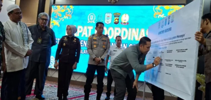 Merangin Perkuat Komitmen Tolak Geng Motor, Forkopimda dan Sekolah Ikut Teken Pakta Integritas