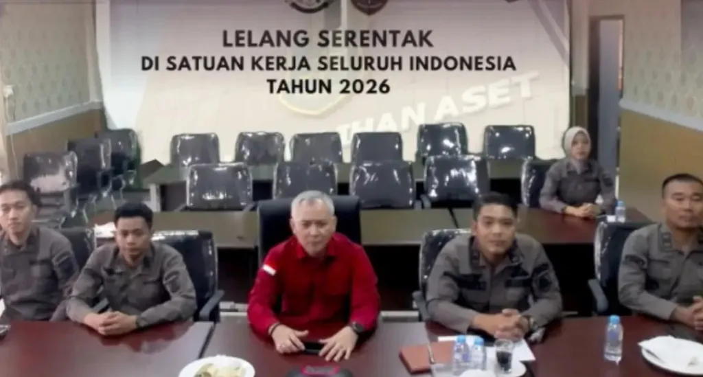 Kajari Bungo Ikuti Vicon Persiapan Lelang Serentak Barang Rampasan Tahun 2026
