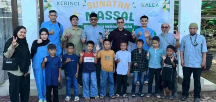 Tak Hanya Bangun Listrik, PT Kerinci Merangin Hidro Bangun Kepedulian Lewat Khitan Massal