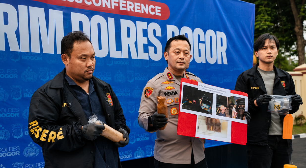 Polres Bogor Bongkar Jaringan Merkuri Tambang Ilegal, Hampir 1 Ton Disita