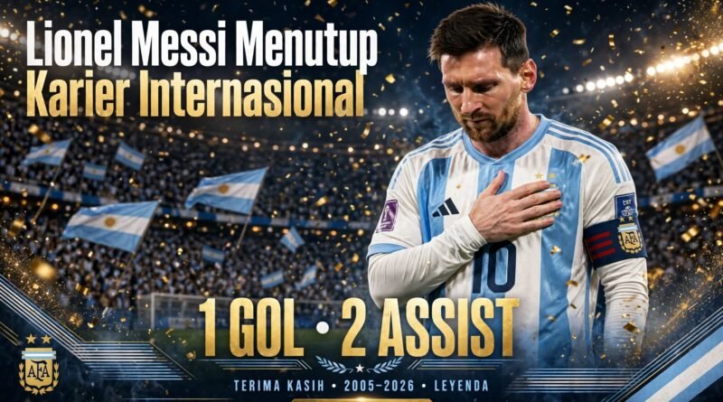Lionel Messi Menutup Karier Internasional 1 Gol 2 Assist